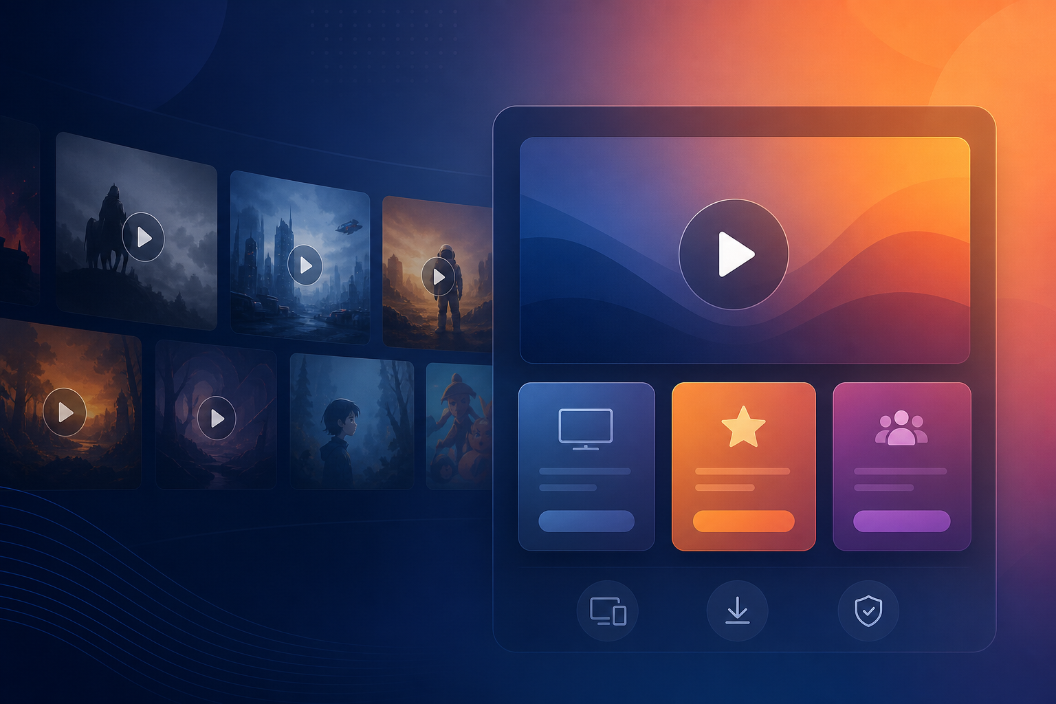 Panel de streaming